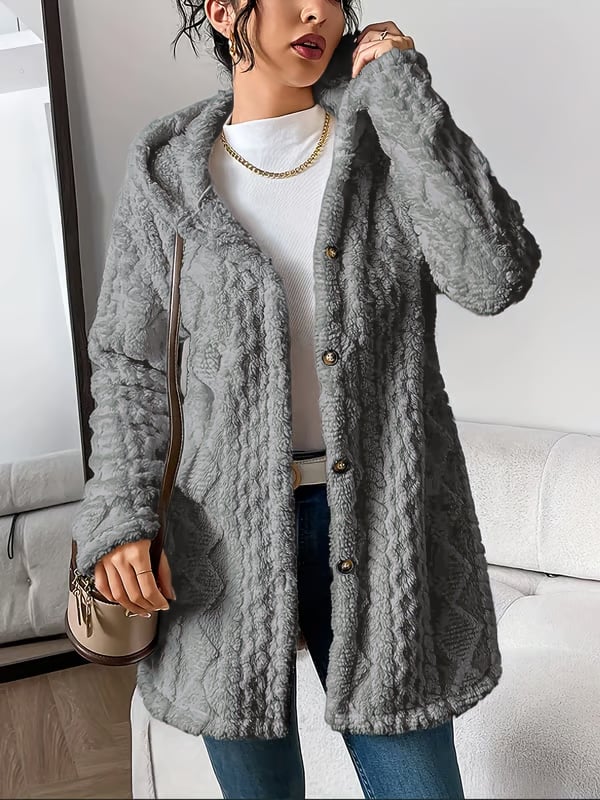 CloudSilk – Vestido con capucha elegantemente sencillo