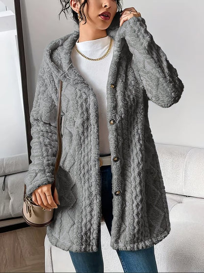 CloudSilk – Vestido con capucha elegantemente sencillo