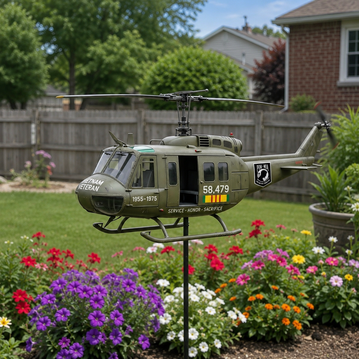 SkyHonor – Veleta de helicóptero UH-1 de veterano de Vietnam