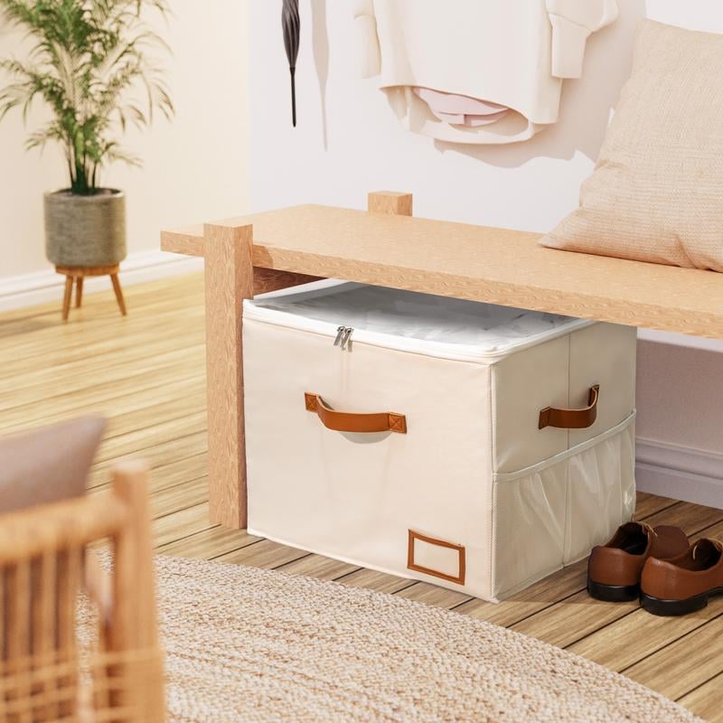 ShoeNest – Cajas Organizadoras Plegables de Tela para Zapatos