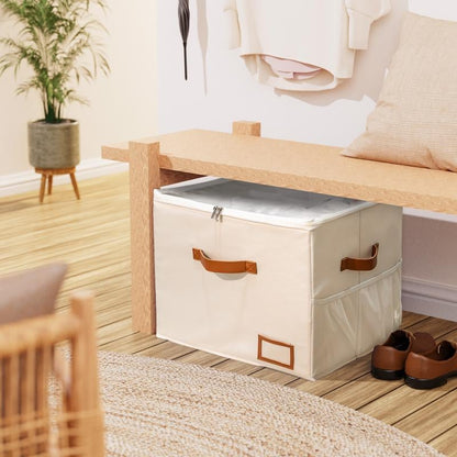ShoeNest – Cajas Organizadoras Plegables de Tela para Zapatos
