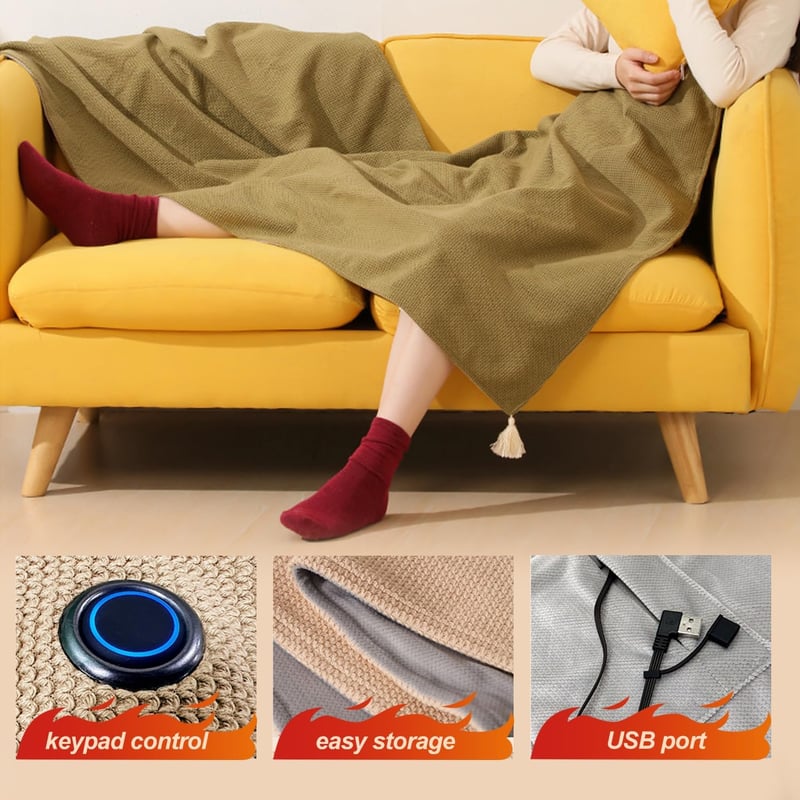 HeatLuxe – Manta-chal térmica portátil