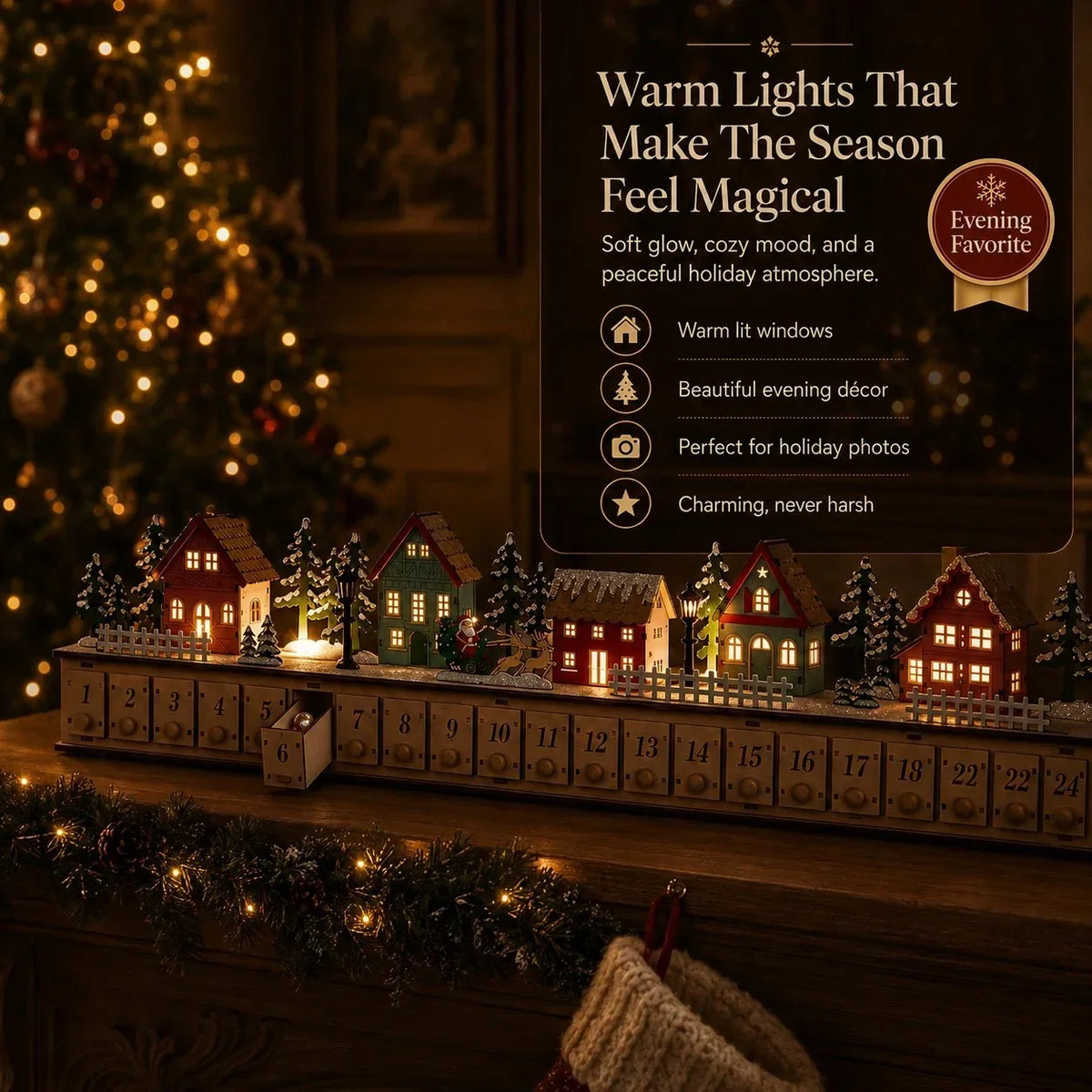 ChristmasGlow - Calendario de Adviento Pueblo Navideño