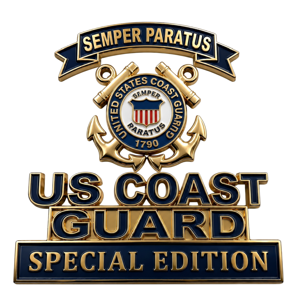 Guardacostas - Insignia Metálica Emblema Semper Paratus