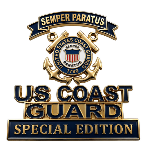Guardacostas - Insignia Metálica Emblema Semper Paratus