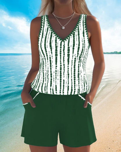 CoastalEase Tankini – Urlaubsschwimmbekleidung