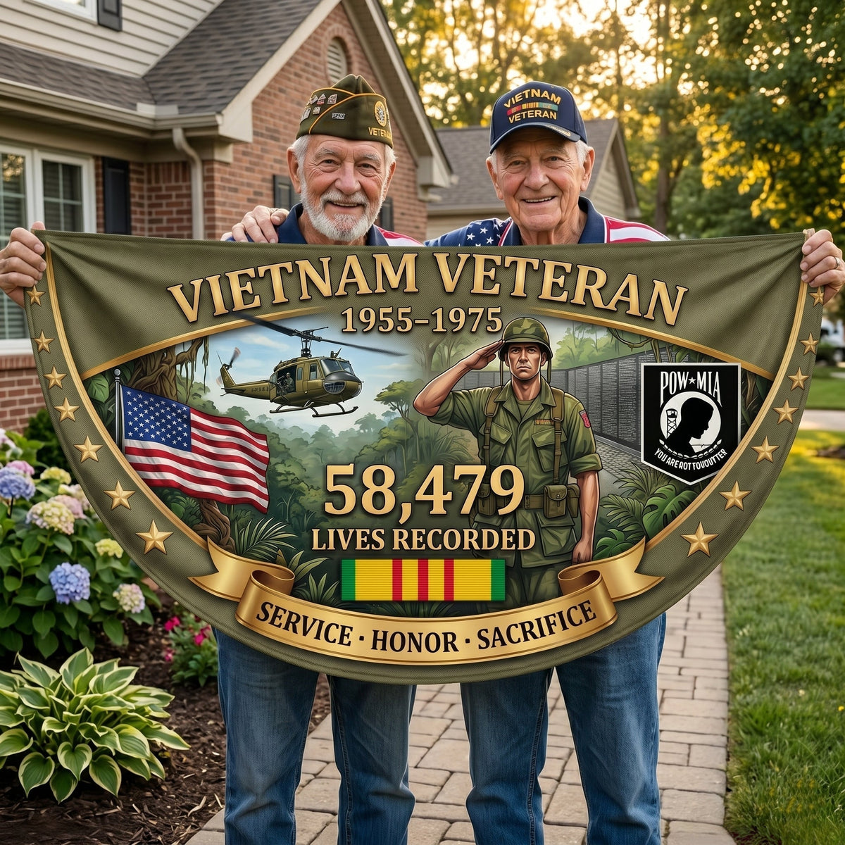 FreedomEcho – Estandarte en homenaje a los veteranos de Vietnam