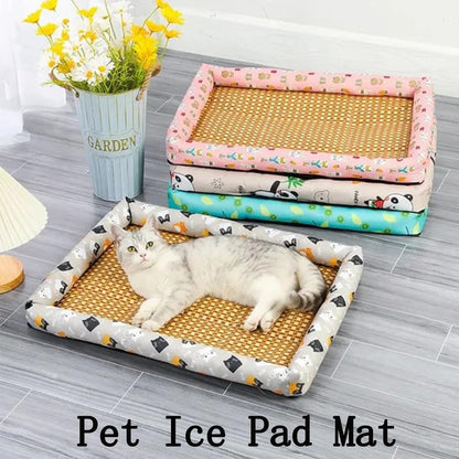 CoolNest – Cama refrescante transpirable de ratán para mascotas