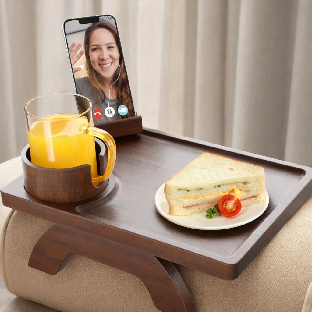 CouchBuddy – Bandeja reposabrazos 4 en 1