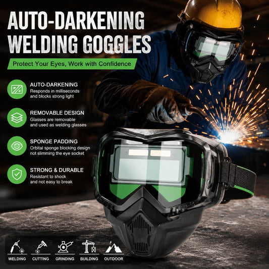 FlashSafe – Casco de soldadura con oscurecimiento automático