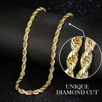 RadiantLoop – Elegante collar llamativo de cuerda trenzada
