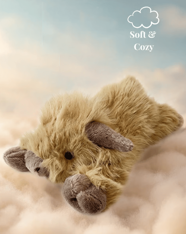 HighlandHugs – Peluche de vaca de las Highlands de dibujos animados adorable