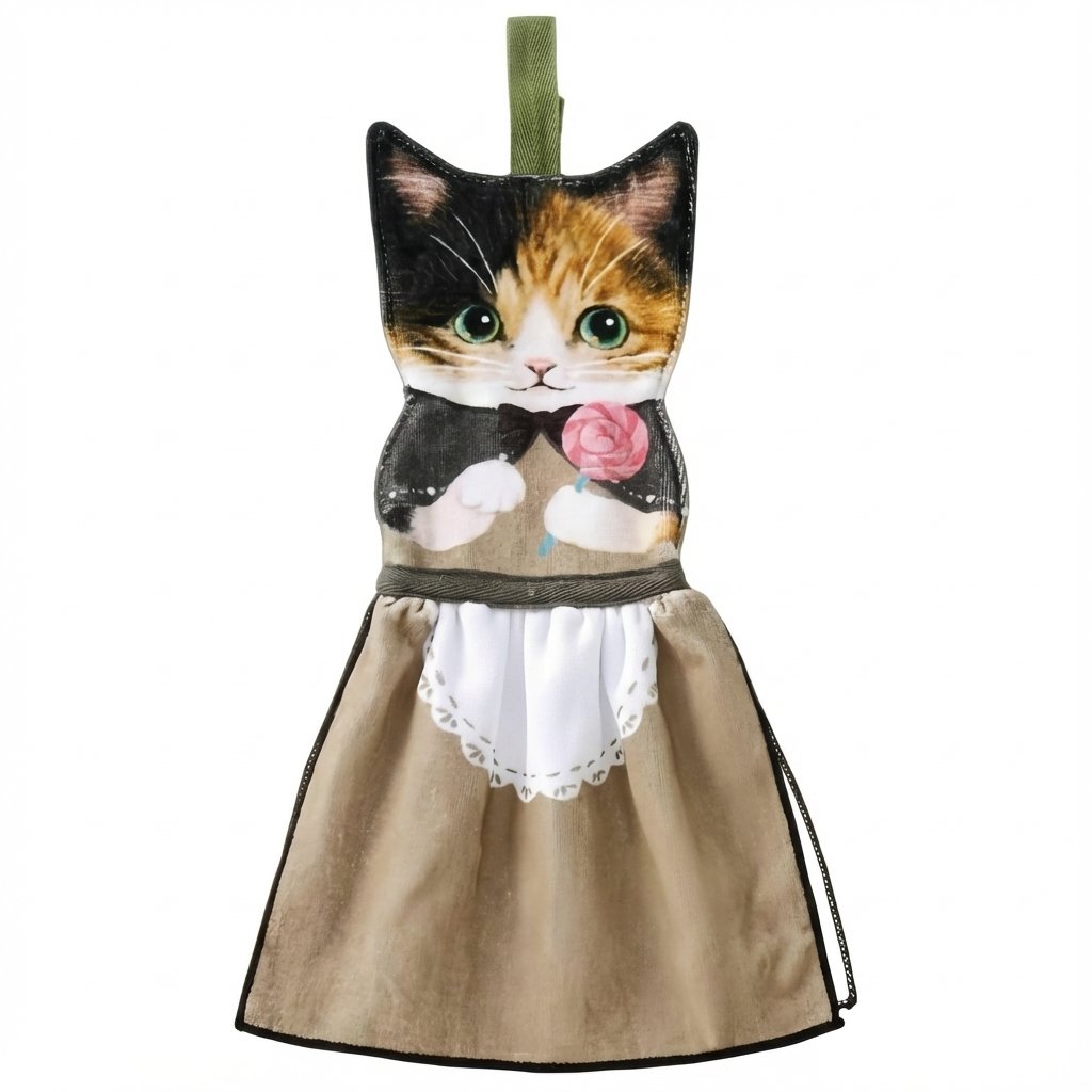PurrfectlyClean – Toallas de mano con estampado de gatos de lo más divertidas