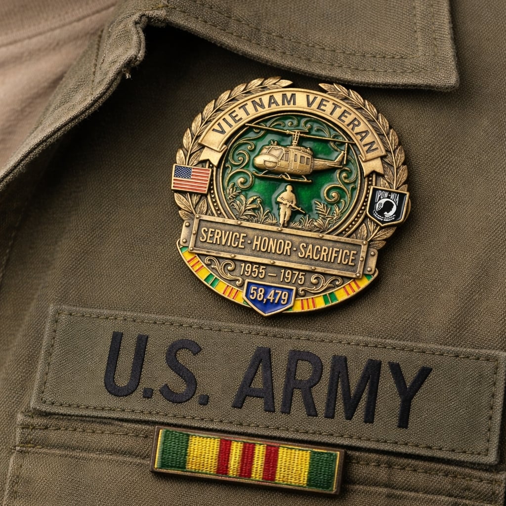 HonorMark – Pin Conmemorativo para Veteranos de Vietnam