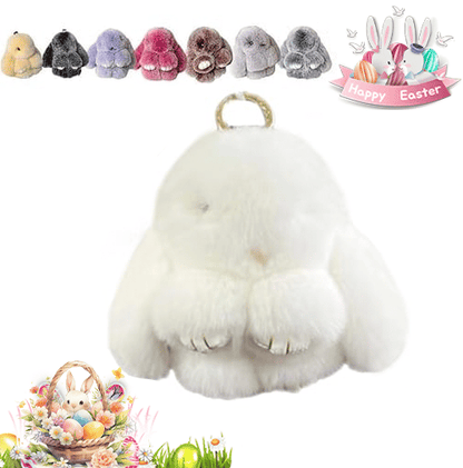 HopCharm – Llavero de peluche con conejito adorable