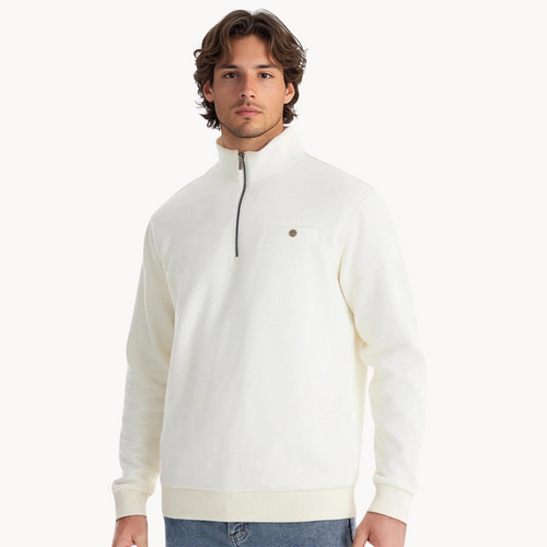 Lennox Mock-Neck-Pullover mit Reißverschluss | ALEVITA