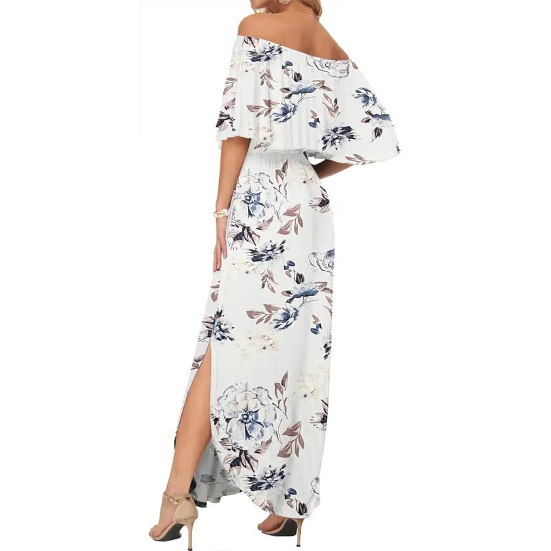 GraceLoom – Vestido Fluido de Hombros