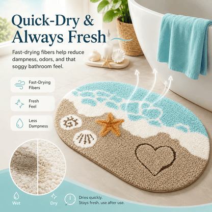 AquaCloud – Sofort trocknende Luxus-Badematte