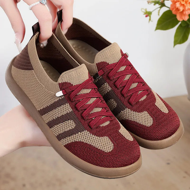ErgoNova™ – Orthopädischer Damen-Sneaker mit atmungsaktivem Strickgewebe