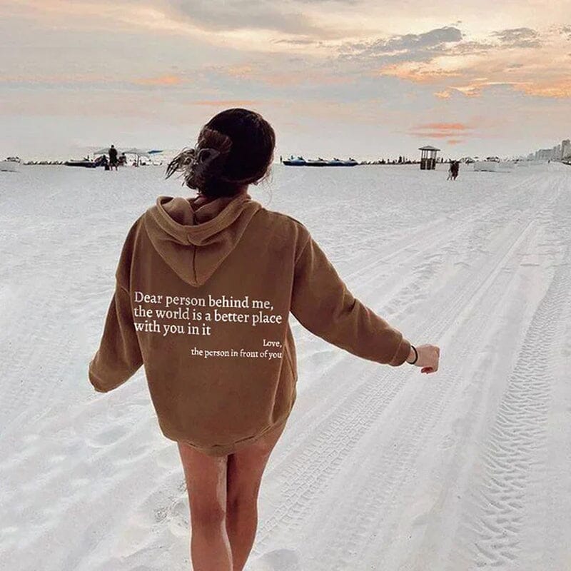 Sudadera WarmWords: bondad que puedes vestir