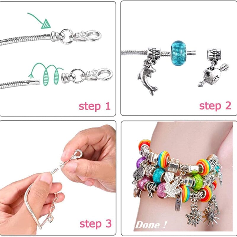 Charmella – Bastelset für Mädchen-Charm-Armbänder