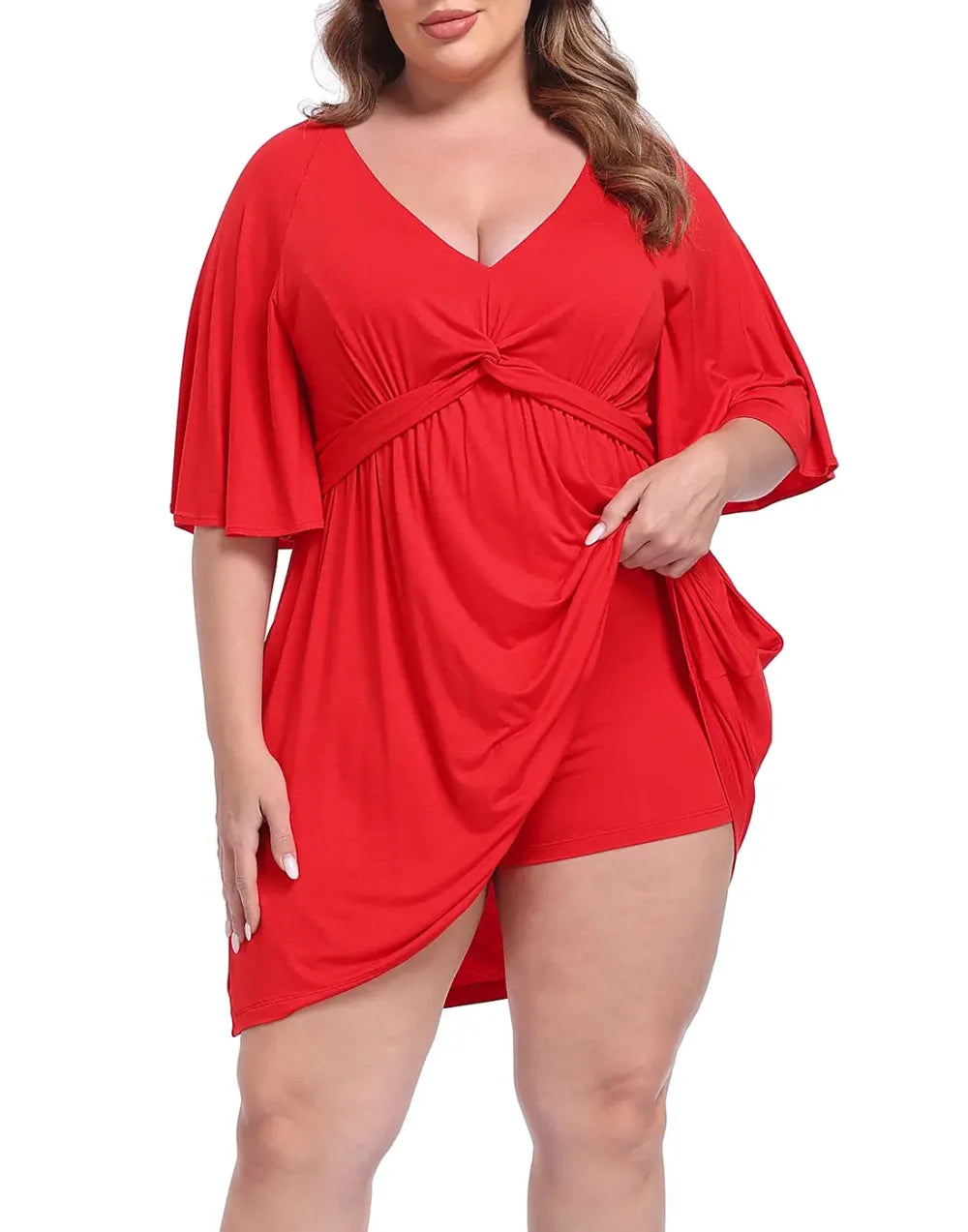 CurvaBelle - Vestido corto de talla grande