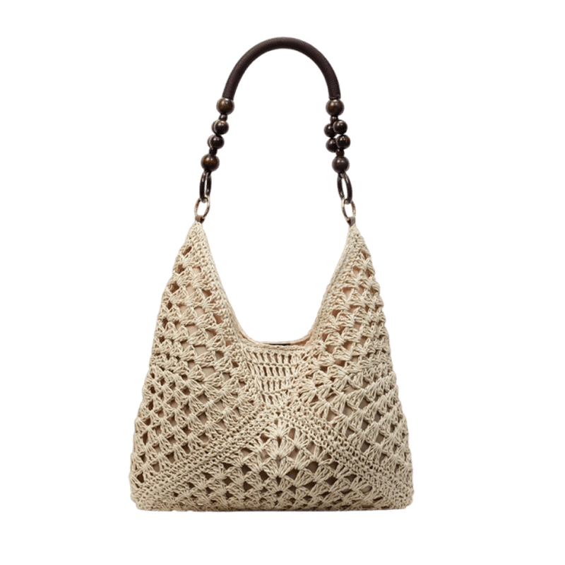 PalmAura - Bolso de Hombro de Paja