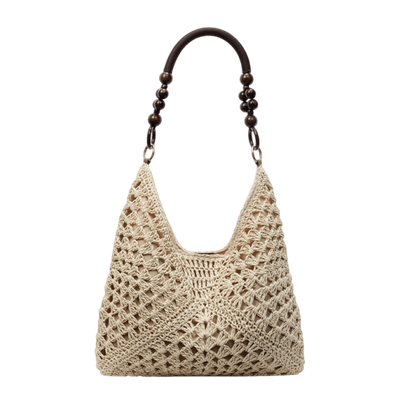 PalmAura - Bolso de Hombro de Paja