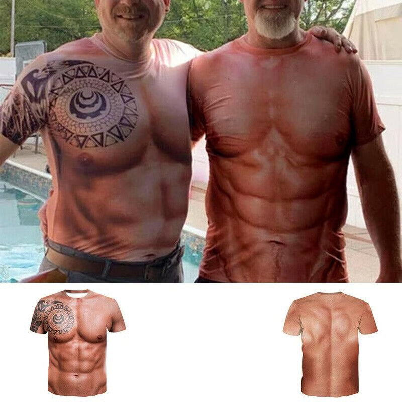 FlexInk – Muskel-Tattoo-Illusion T-Shirt