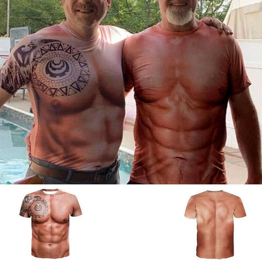 FlexInk – Muskel-Tattoo-Illusion T-Shirt