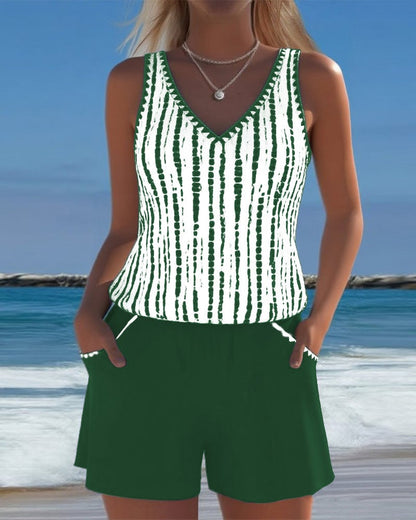 CoastalEase Tankini – Urlaubsschwimmbekleidung
