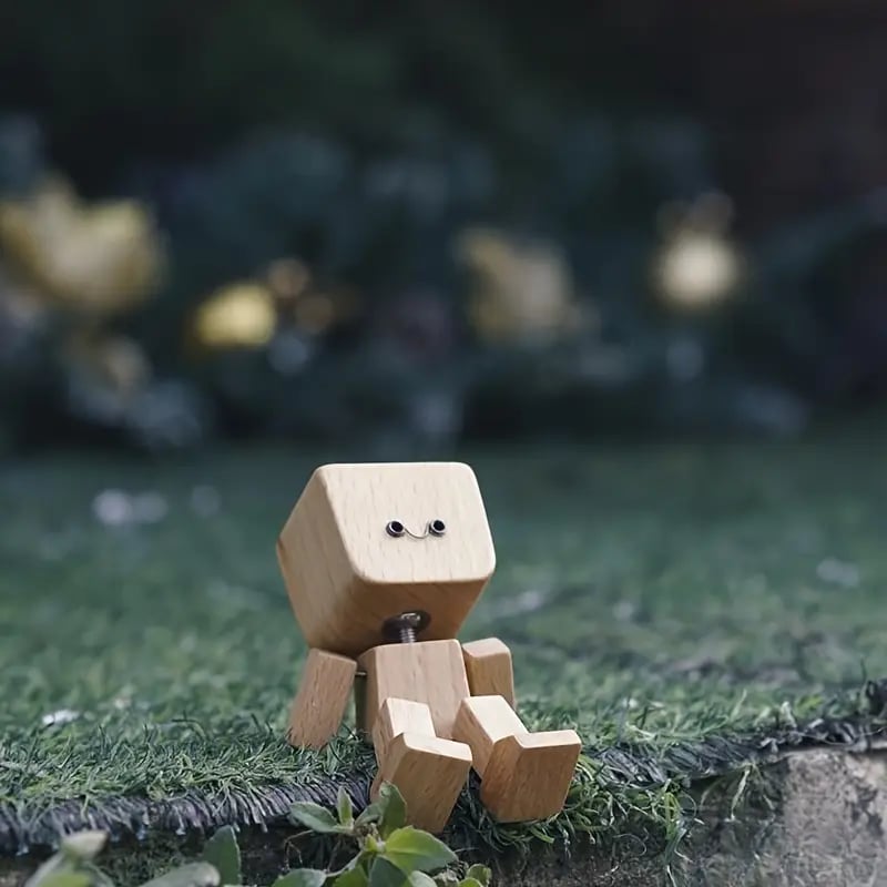 WoodyBuddy | Adorable cabezón de madera para decorar el salpicadero