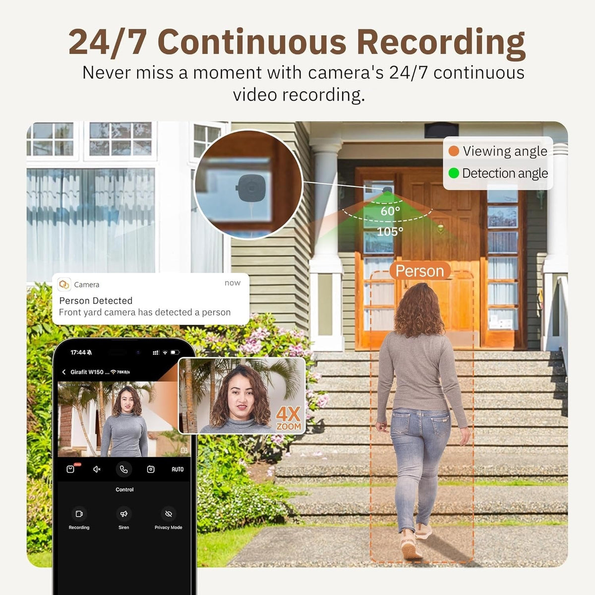 ClearGuard – Ultra HD 2K Smart-Überwachungskamera