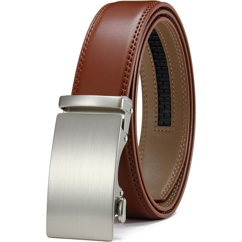 FlexFit – Cinturón de cuero con hebilla de carraca y microajuste