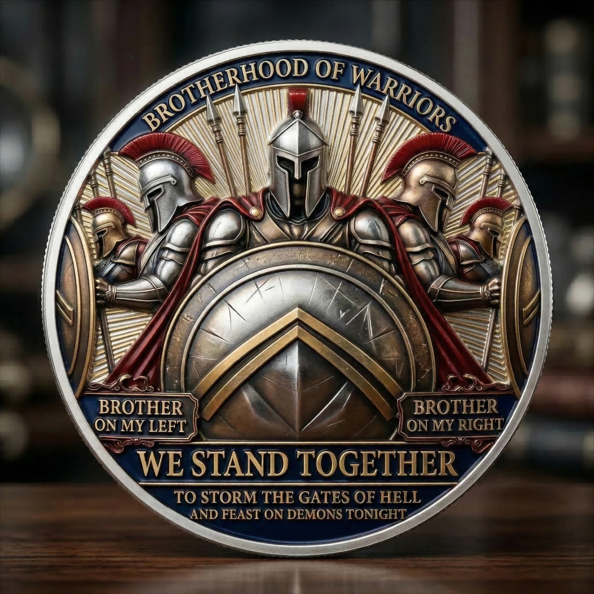 Unidad Nacida de la Guerra – Moneda de Colección de Hermanos de Armas