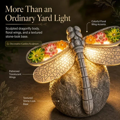 GlowWing – Luz solar para jardín con forma de libélula