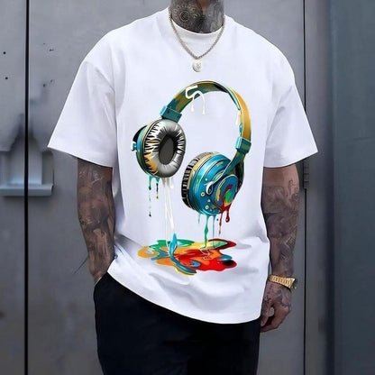 StyleCore – Camiseta gráfica de algodón suave