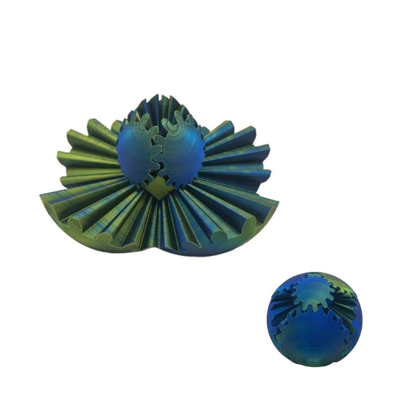 KinetiSphere - Bola de engranajes decorativa y antiestrés para el escritorio