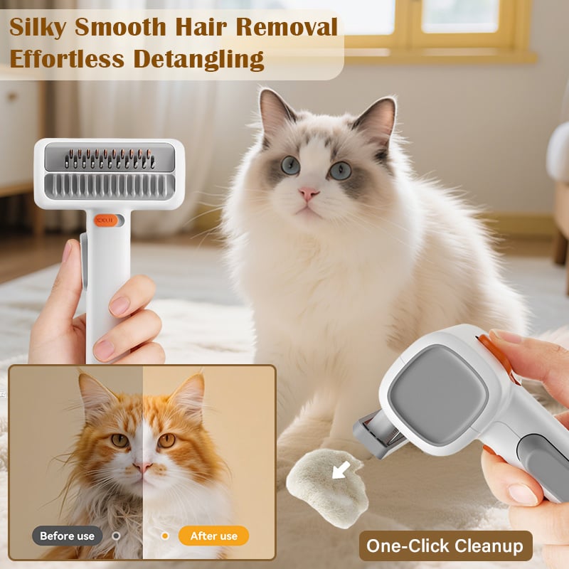 PawGroom – Cepillo y peine para mascotas con autodistrición