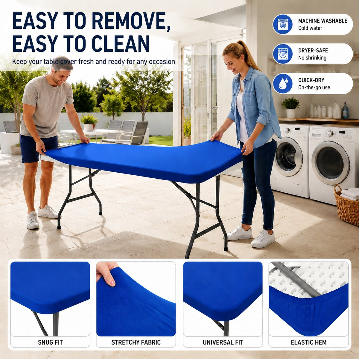 PicnicShield – Protector de Mesa de Ajuste Elástico