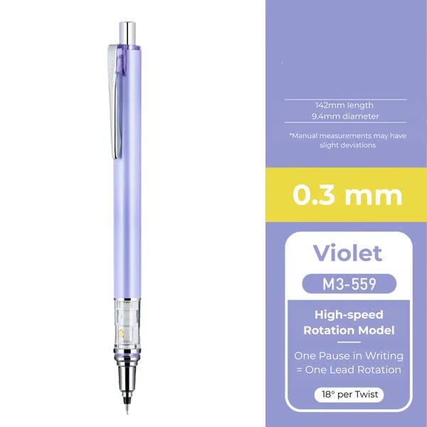 WritePro – Portaminas mecánico Advance M5-559, 0,3 mm – 0,7 mm