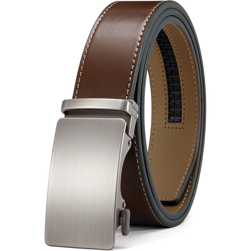 FlexFit – Cinturón de cuero con hebilla de carraca y microajuste