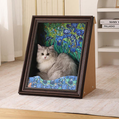 PurrfectArt – Cama Rascador para Gatos de Mona Lisa