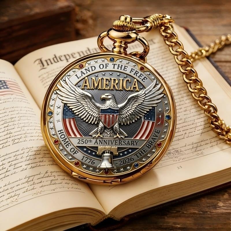LibertyChrono – Reloj de Bolsillo 250 Aniversario de EE. UU.