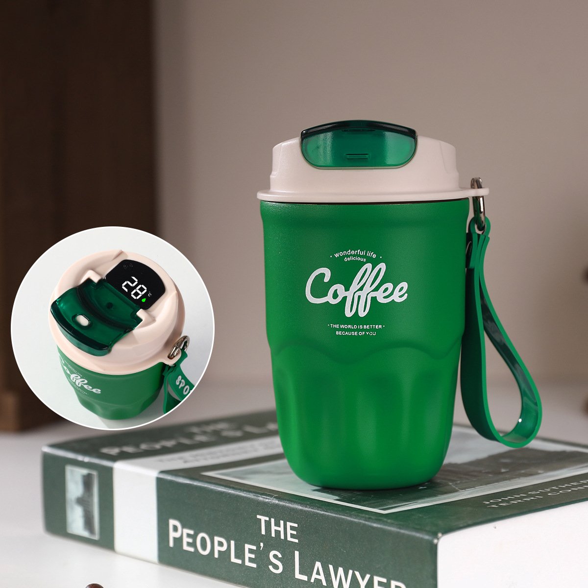 SipGuard – Tragbarer Kaffee-Isolierbecher mit Temperaturverschluss