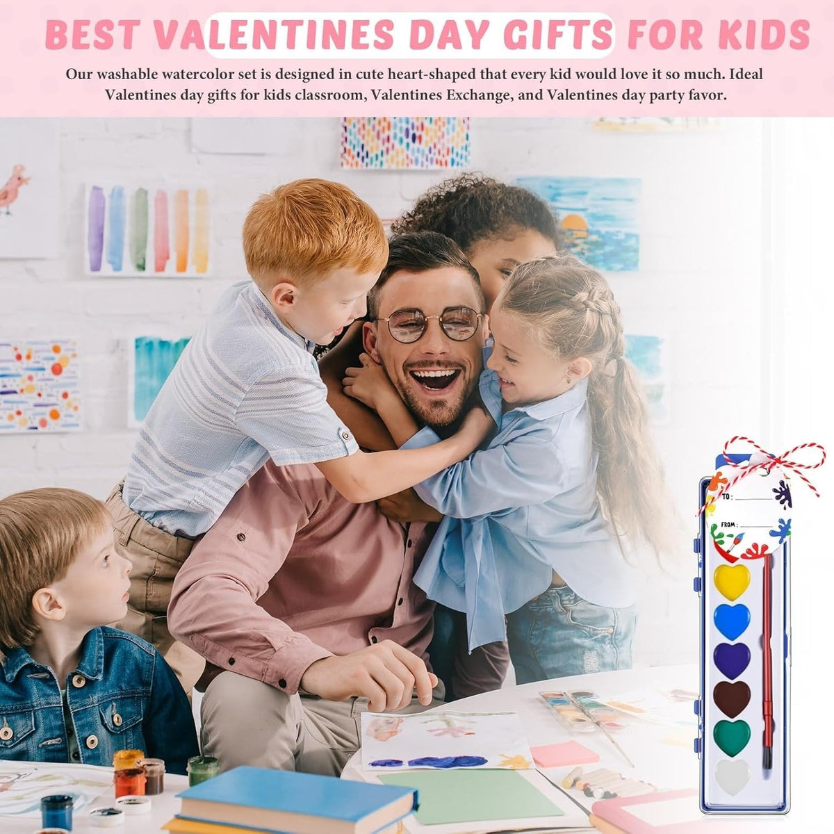 🎨Mini-Aquarellfarbkasten 2026 zum Valentinstag | Romantisches Kunstgeschenk💖