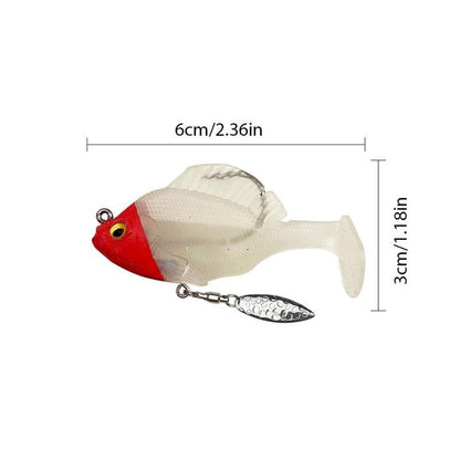 FishMagnet – Kit de señuelos de cabeza plomada de vinilo blando