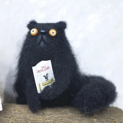 CurioCat - Figura de lana suave