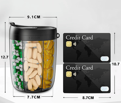 DailyMeds – Tabletten-Aufbewahrungsbox mit 6 Fächern