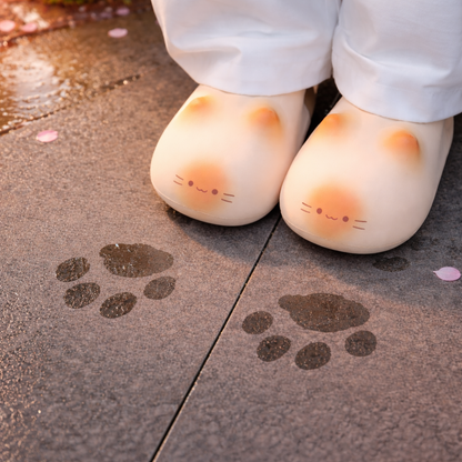 PawlyPrints - Pantuflas con estampado de patas de gato